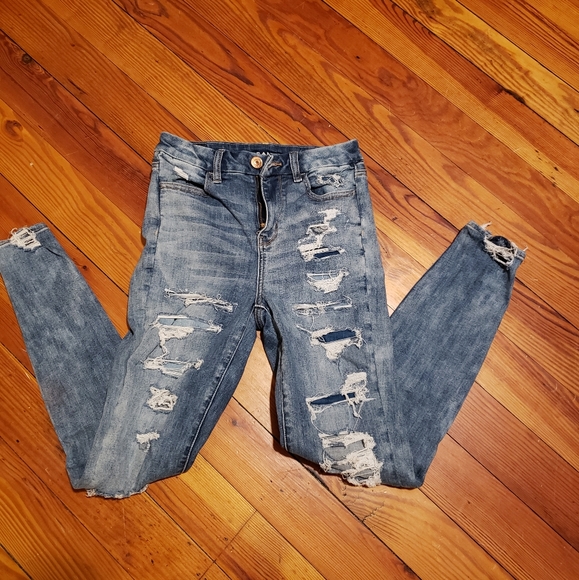 American Eagle Outfitters Denim - Sold WORN ONCE Hi-Rise American Eagle Jeggings